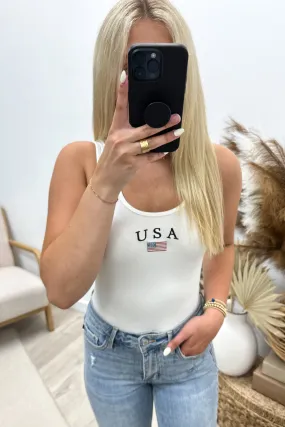 "Patriot Princess" Bodysuit (White)