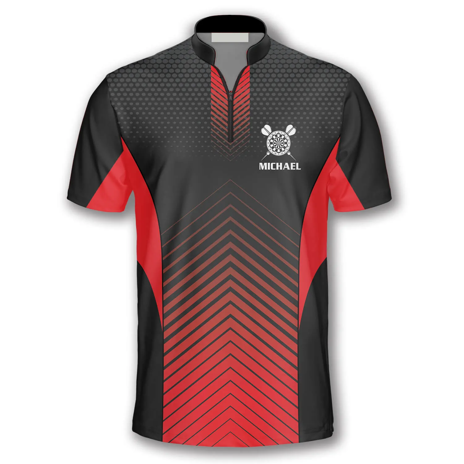 Red Black Darts Weekend Forecast Custom Darts Jerseys For Men, Idea Gift for Dart Team