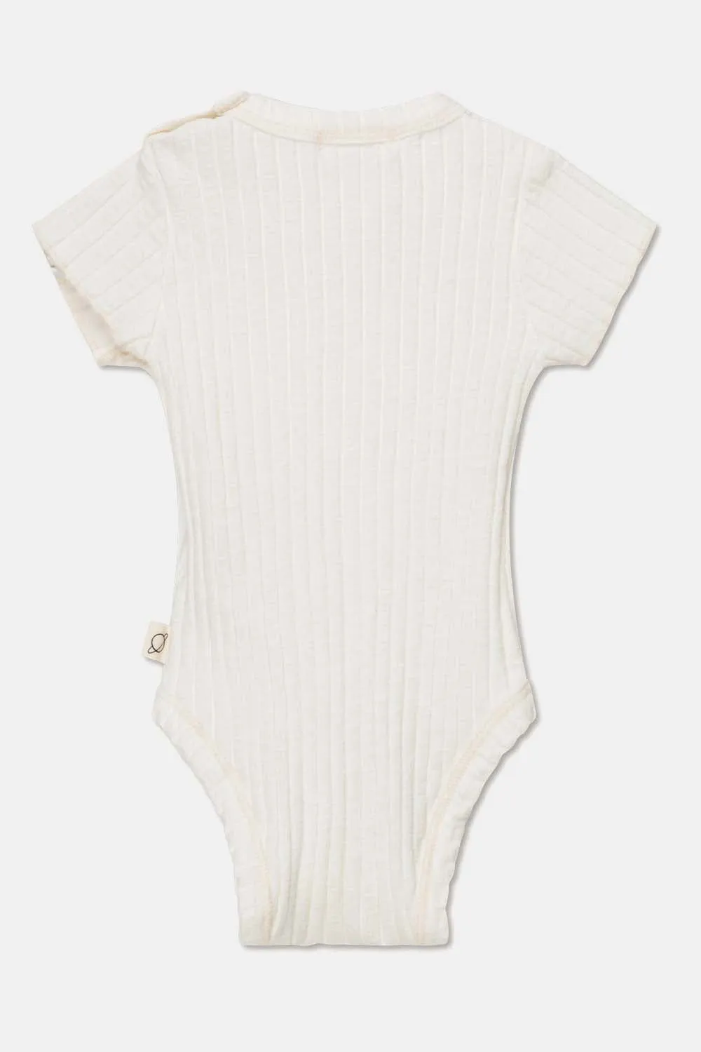 RIB LETTUCE-EDGE BABY BODYSUIT