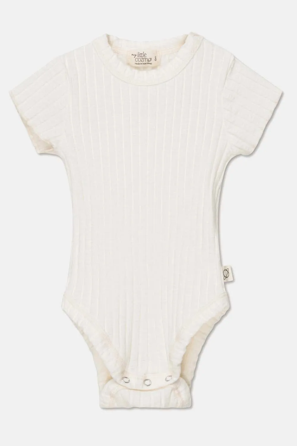 RIB LETTUCE-EDGE BABY BODYSUIT