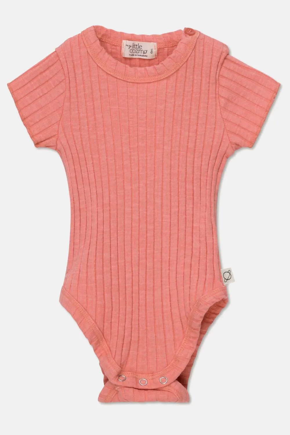 RIB LETTUCE-EDGE BABY BODYSUIT