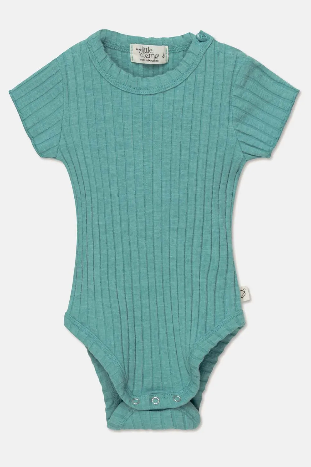 RIB LETTUCE-EDGE BABY BODYSUIT