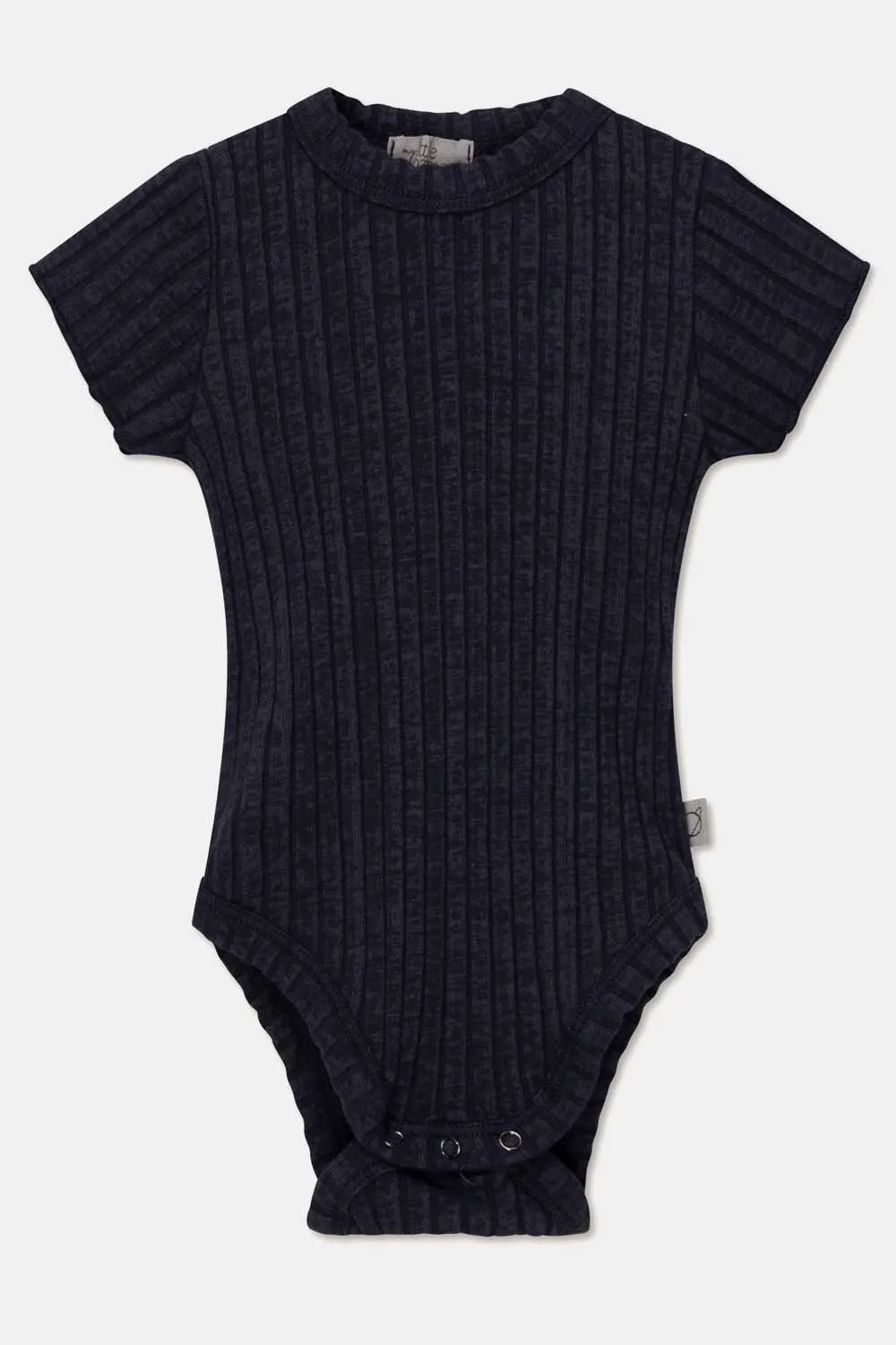 RIB LETTUCE-EDGE BABY BODYSUIT