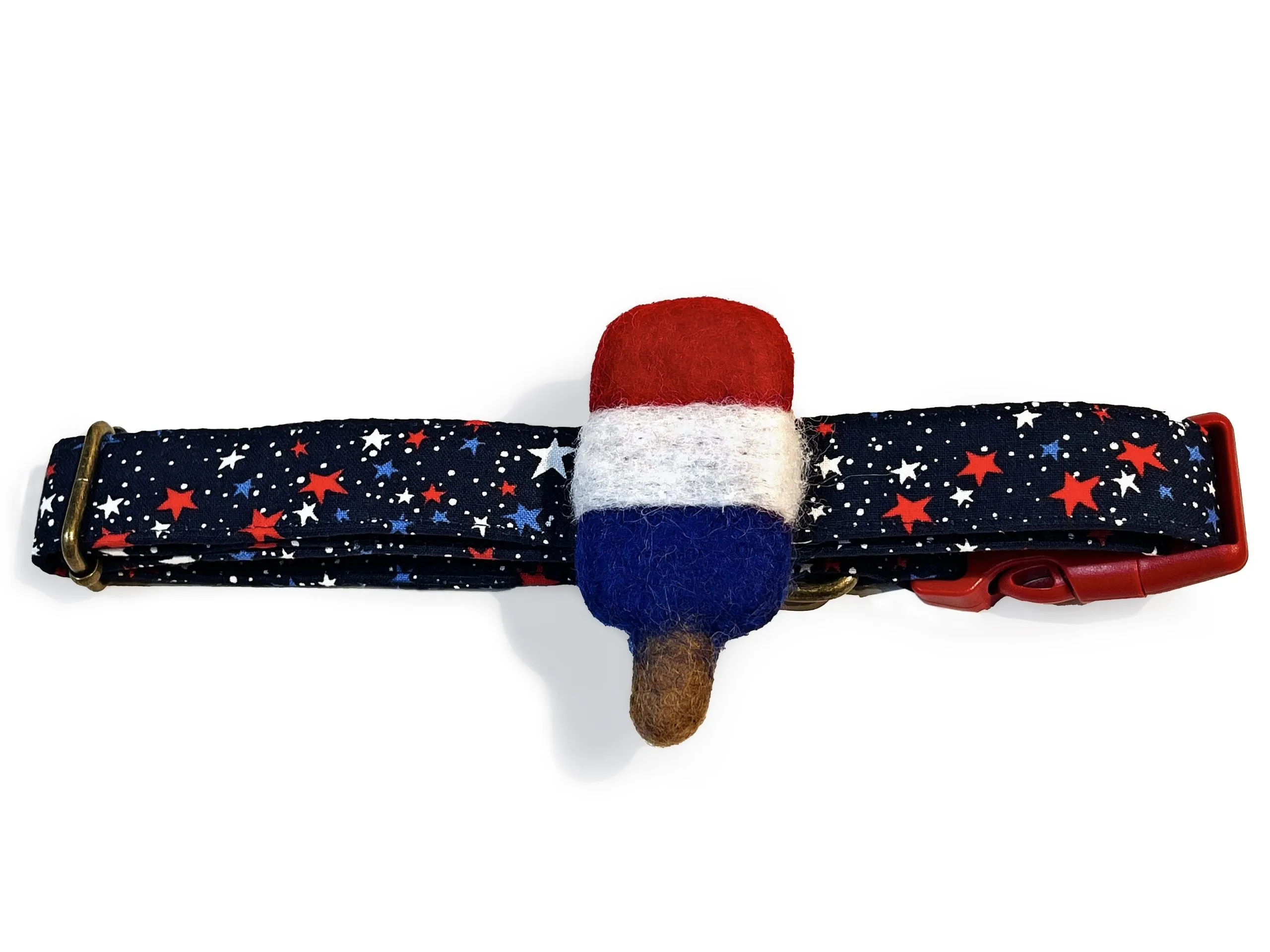 Rocket Pop - Velcro Attachable Dog & Cat Collar Felt Accessory