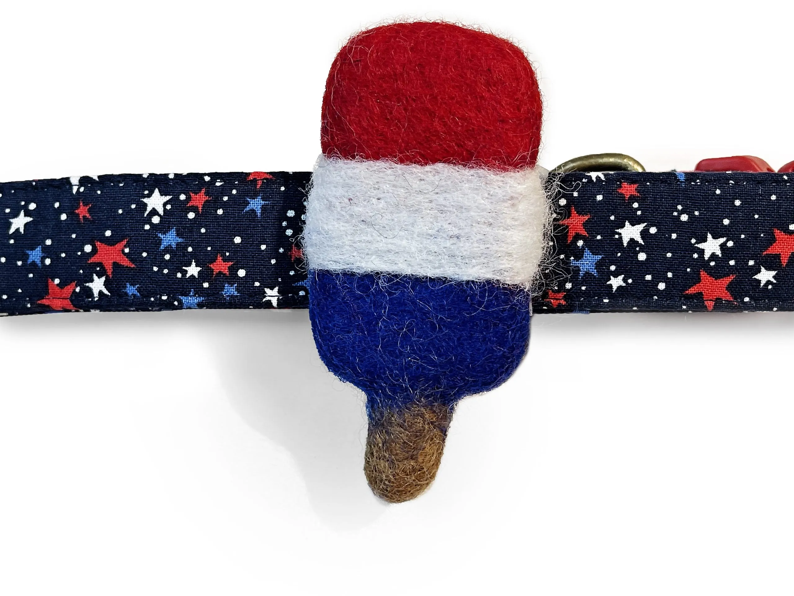 Rocket Pop - Velcro Attachable Dog & Cat Collar Felt Accessory