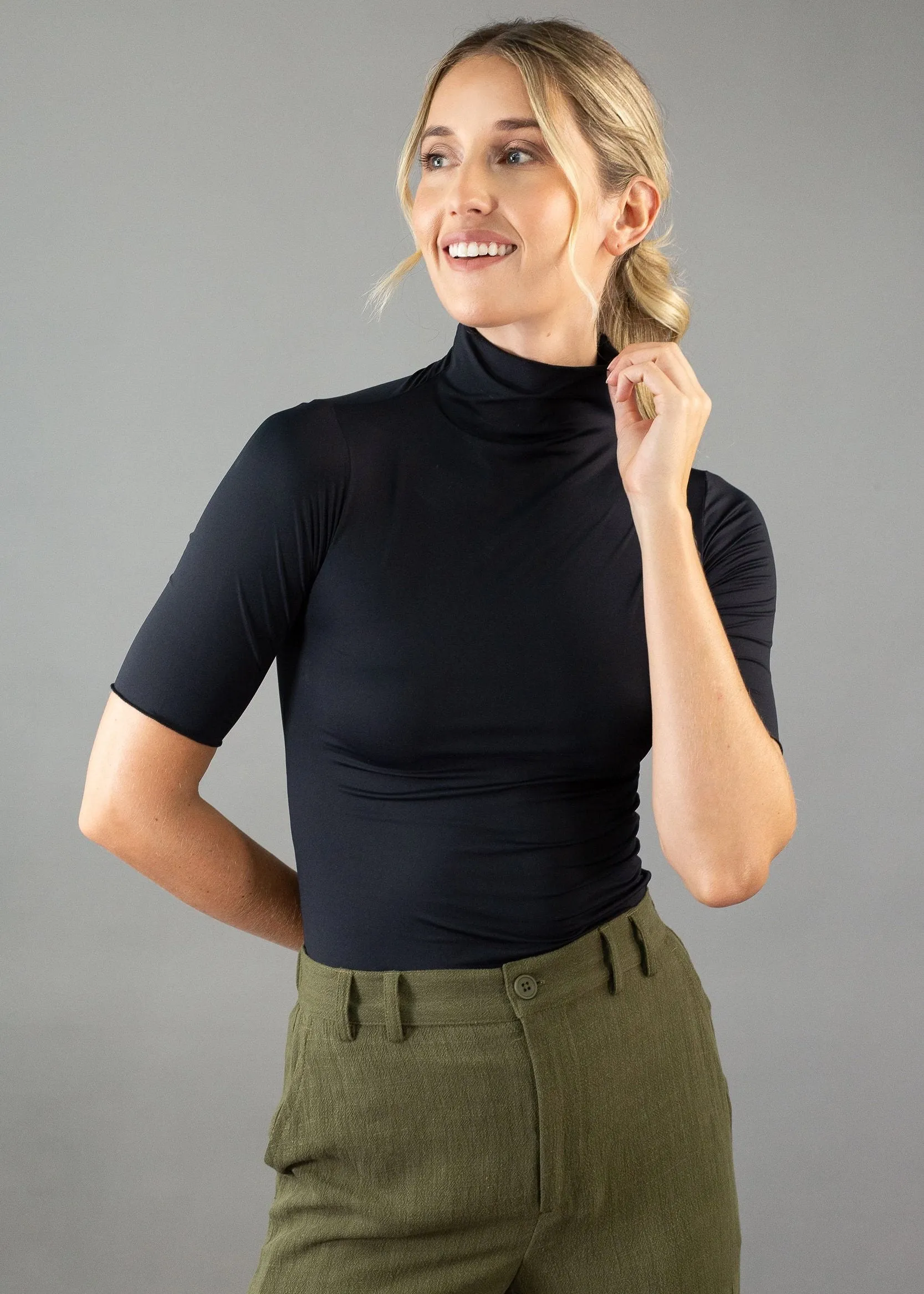 Short Sleeve Turtleneck