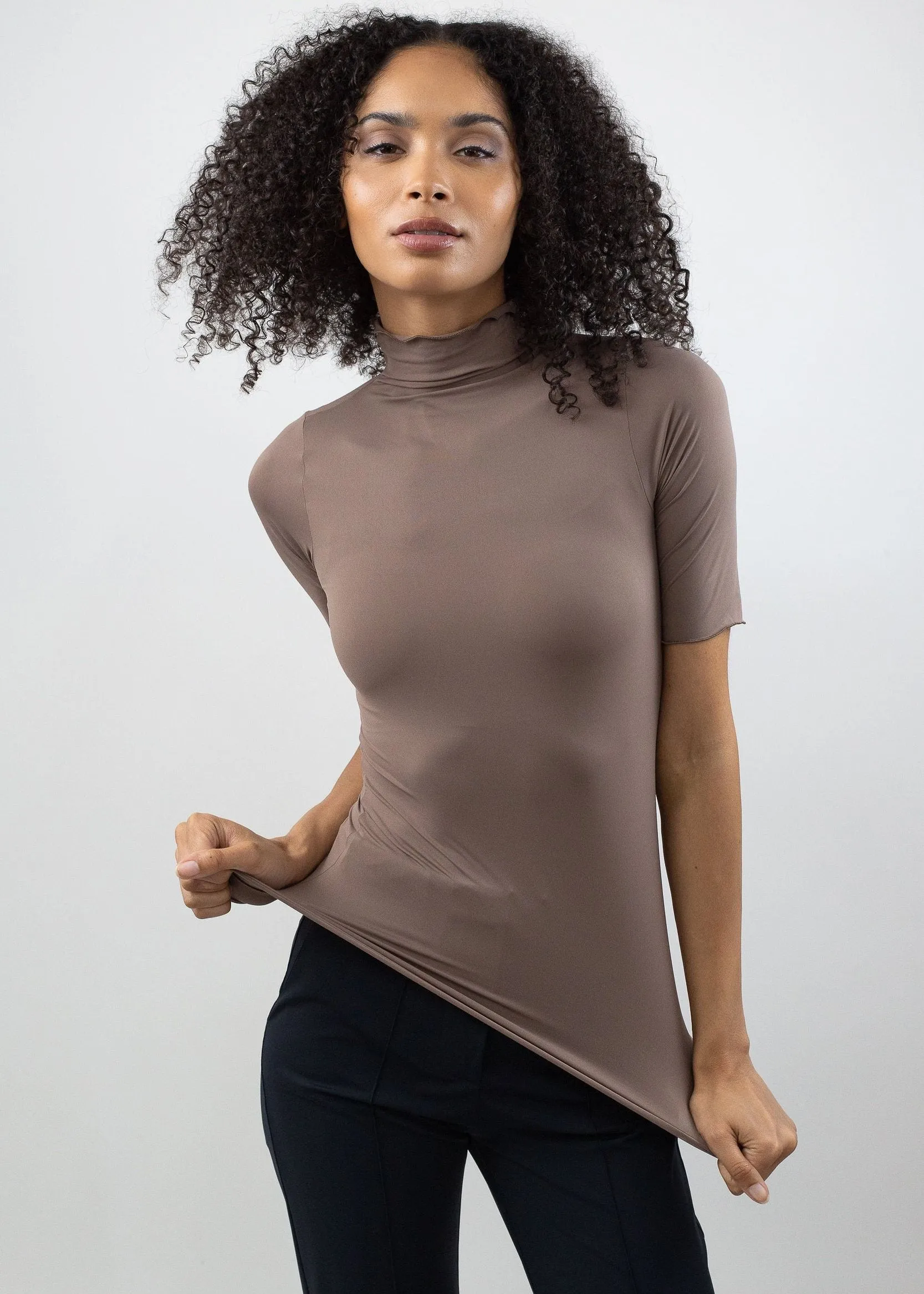 Short Sleeve Turtleneck