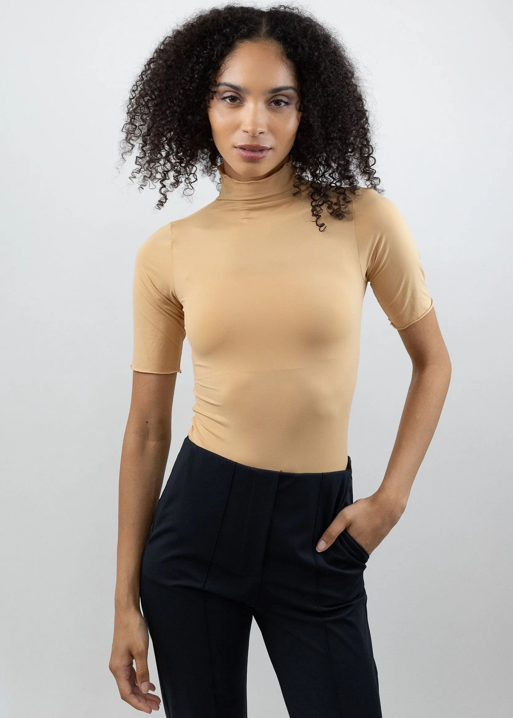 Short Sleeve Turtleneck