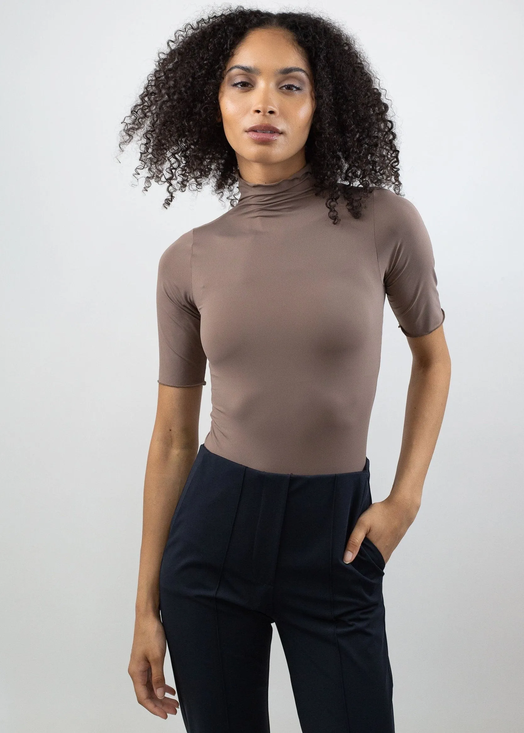 Short Sleeve Turtleneck