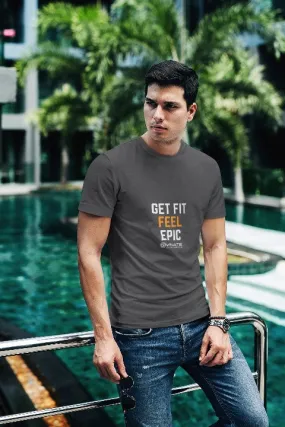 Slogan T shirts 'Get Fit Feel Epic'