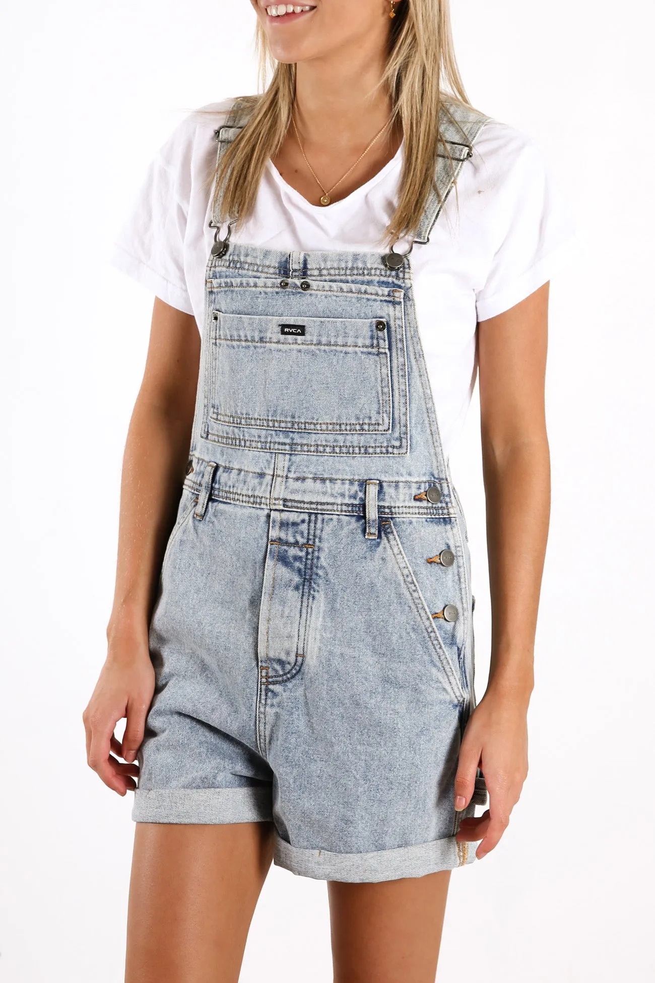 Sloucher Denim Overall Tradie Blue