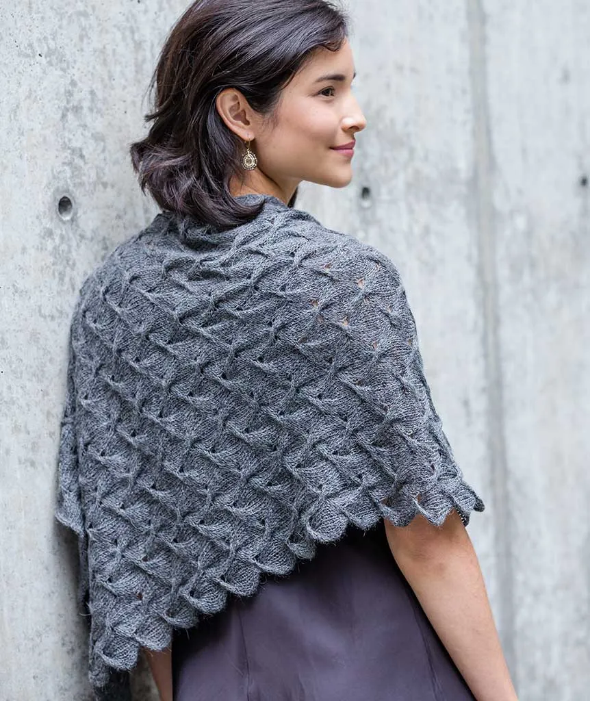 Spin-Stitch Poncho Using Isager Alpaca 2