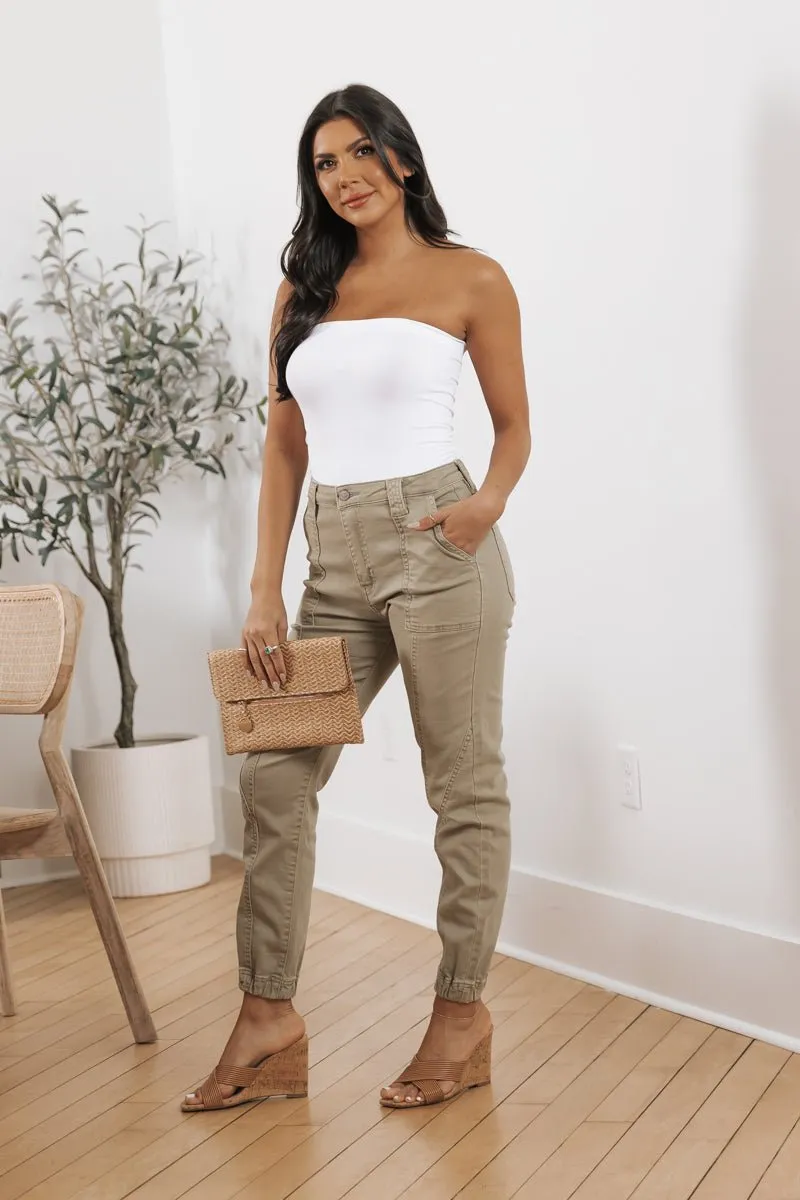 Stretchy Basic Strapless Bodysuit - FINAL SALE