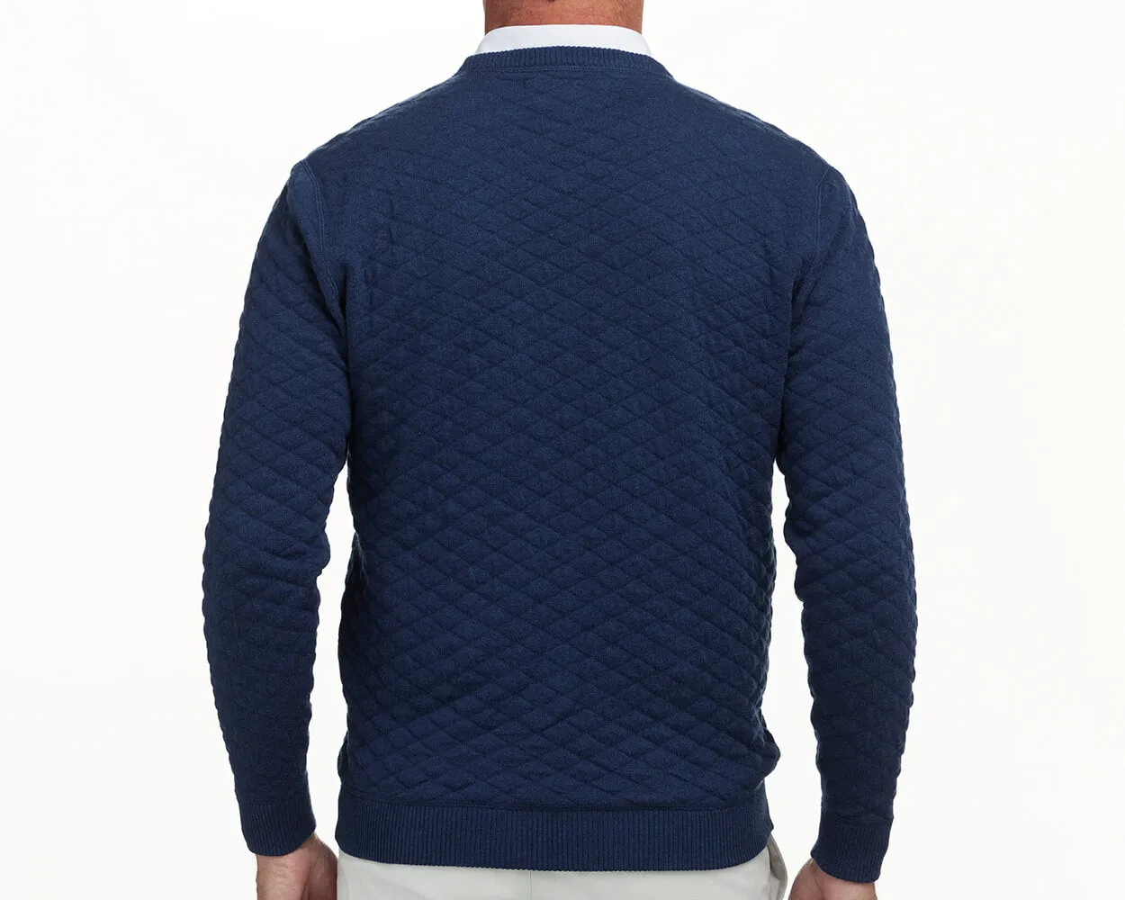 The Ward Sweater: Heathered Navy