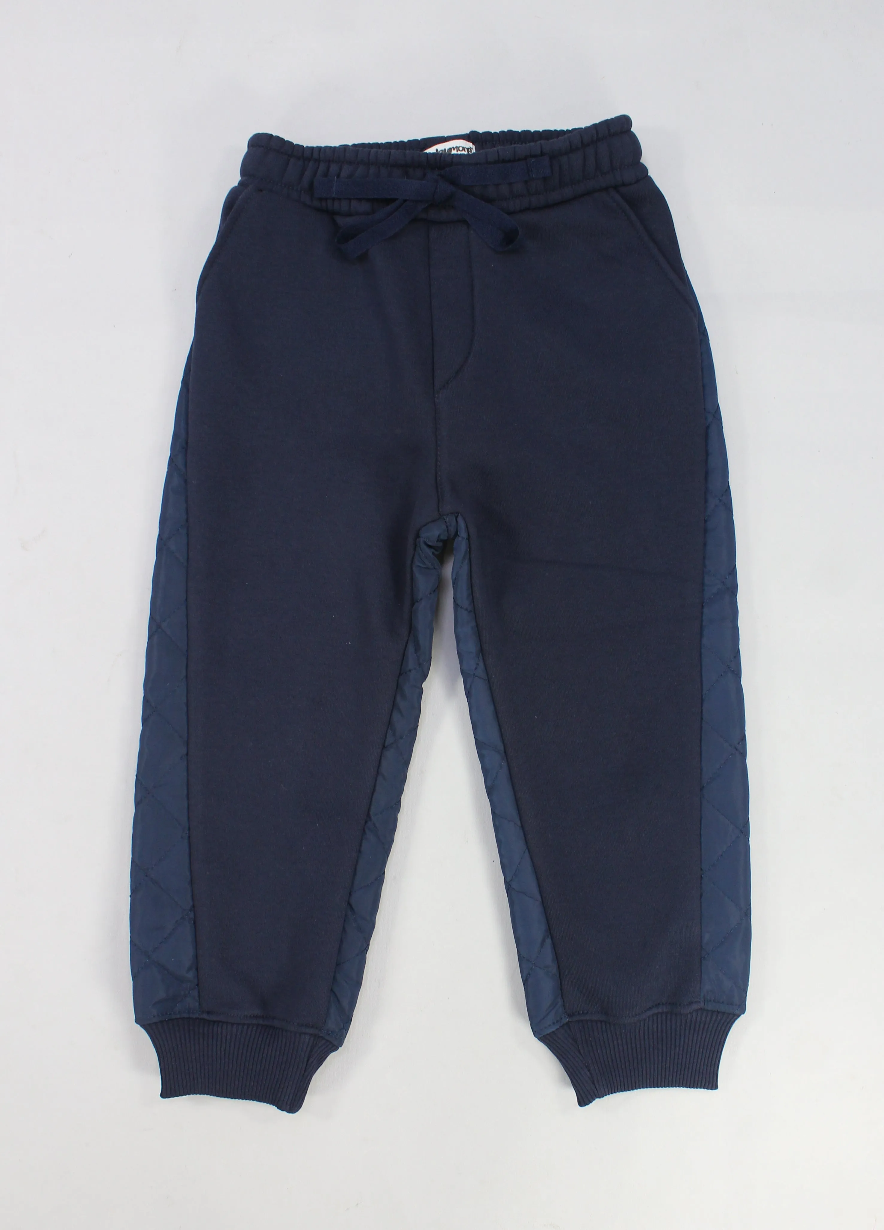 Unisex Navy Quilted Comfy Sweatpants