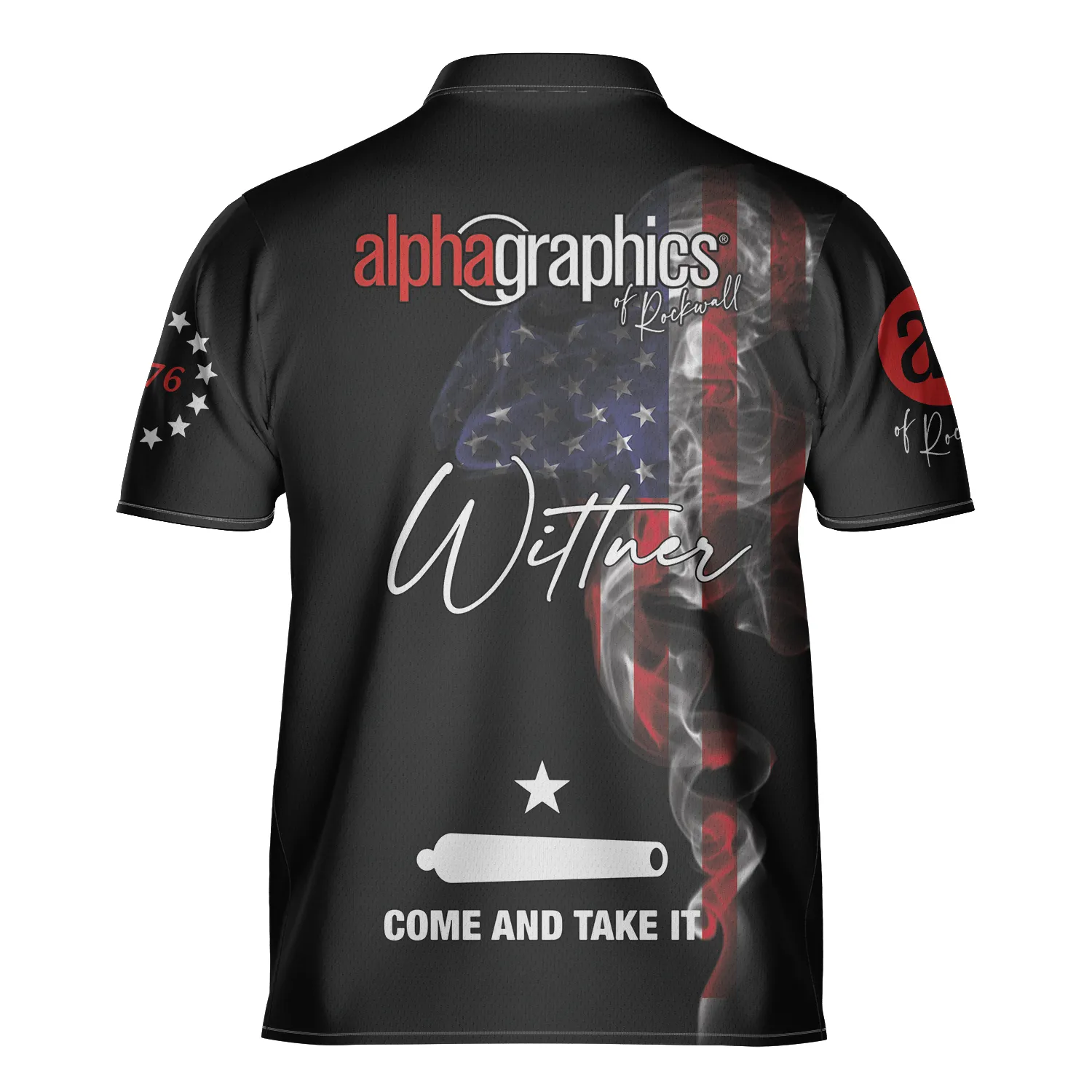 Us Flag Logo Smoke Custom Bowling Jerseys for Men, Uniform Shirt for Bowling Team, Bowler