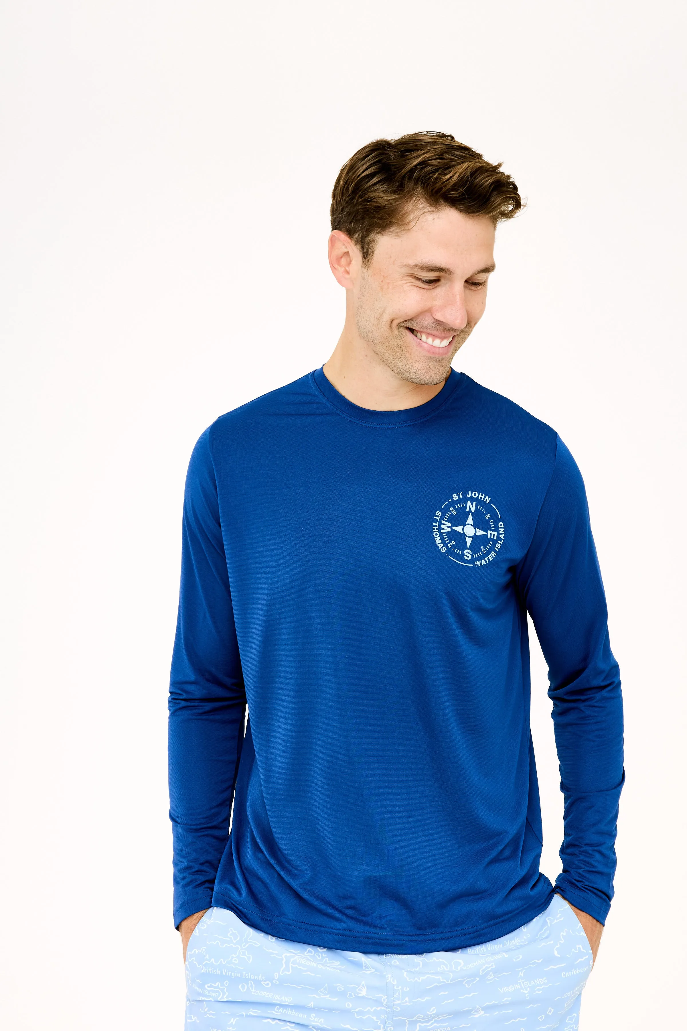 VI Compass UPF50 Shirt - Racing Blue