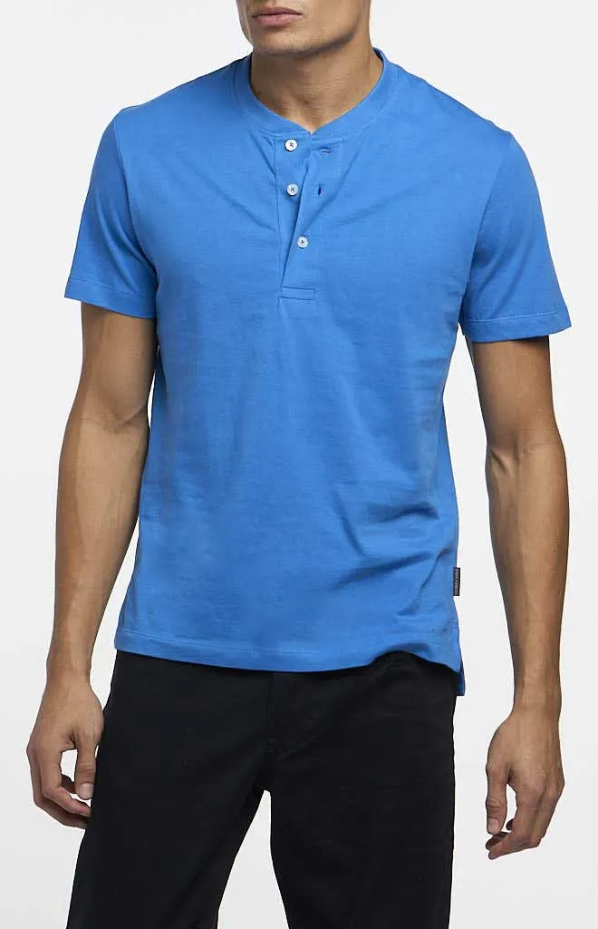 Vince Camuto Short-Sleeve Solid Henley