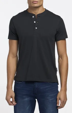 Vince Camuto Short-Sleeve Solid Henley