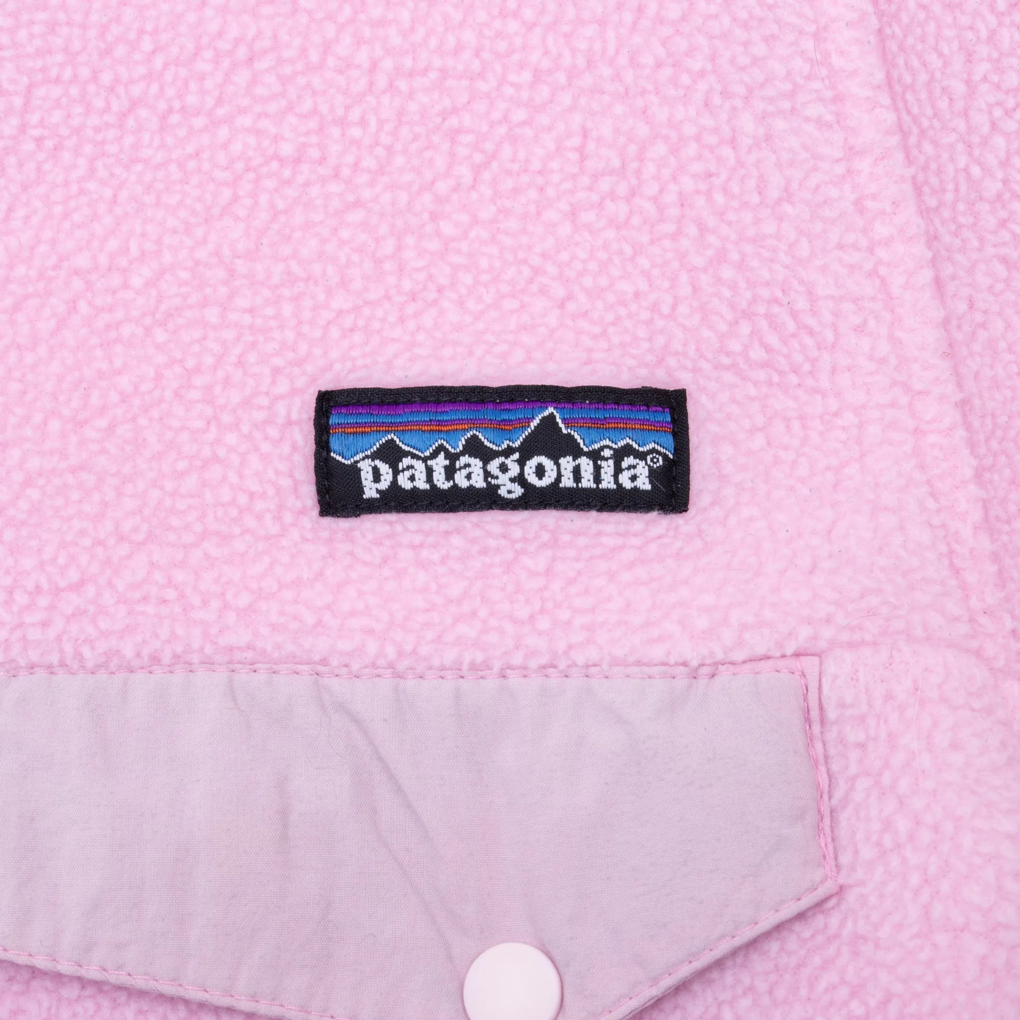 VINTAGE PATAGONIA PINK SYNCHILLA SNAP T FLEECE PULLOVER JACKET 2000S XS MADE USA