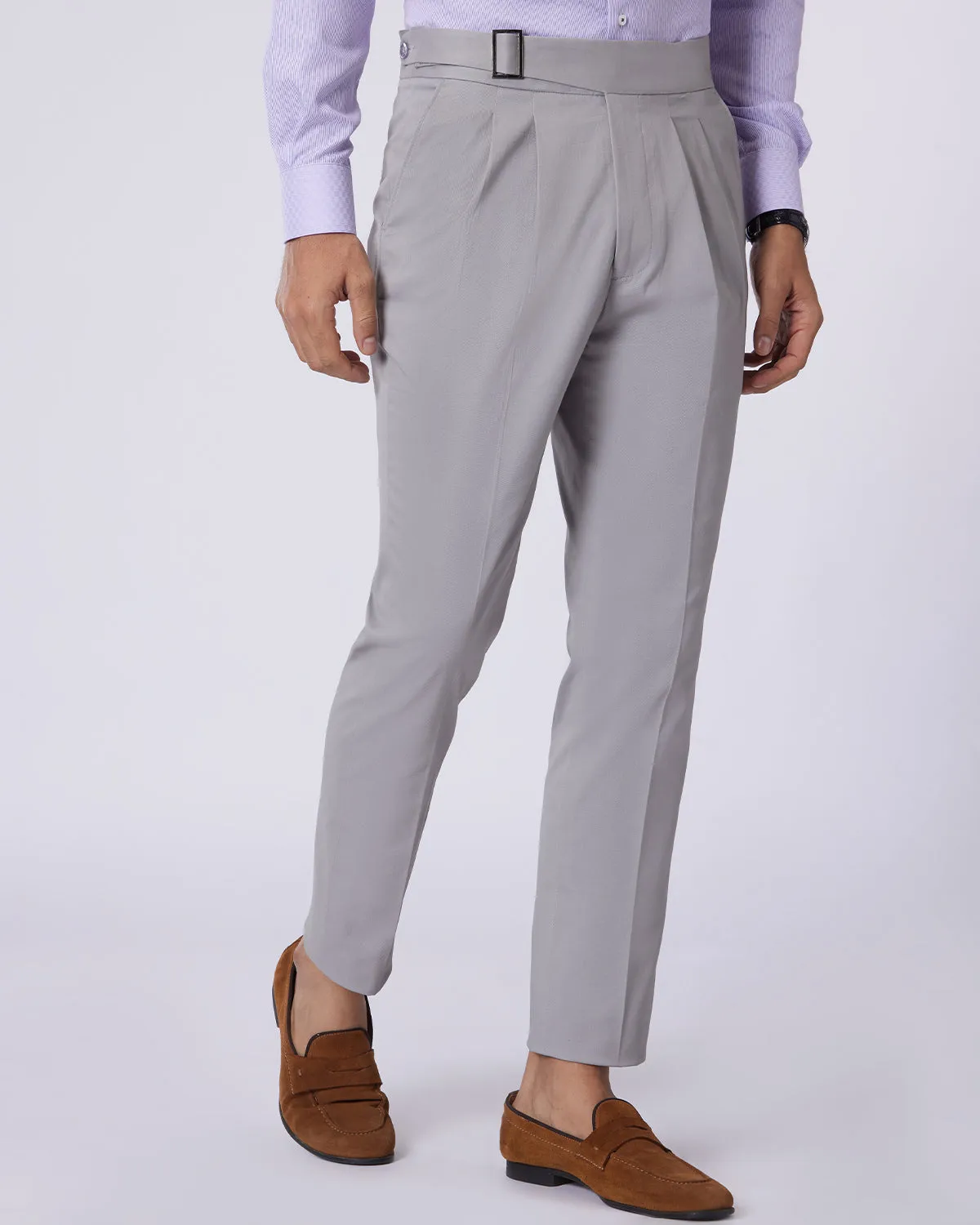 Virtuoso Neapolitan Chinos - Grey