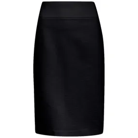 Viscose Knit Pencil Skirt in Black