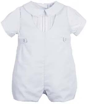 White Baptism Romper