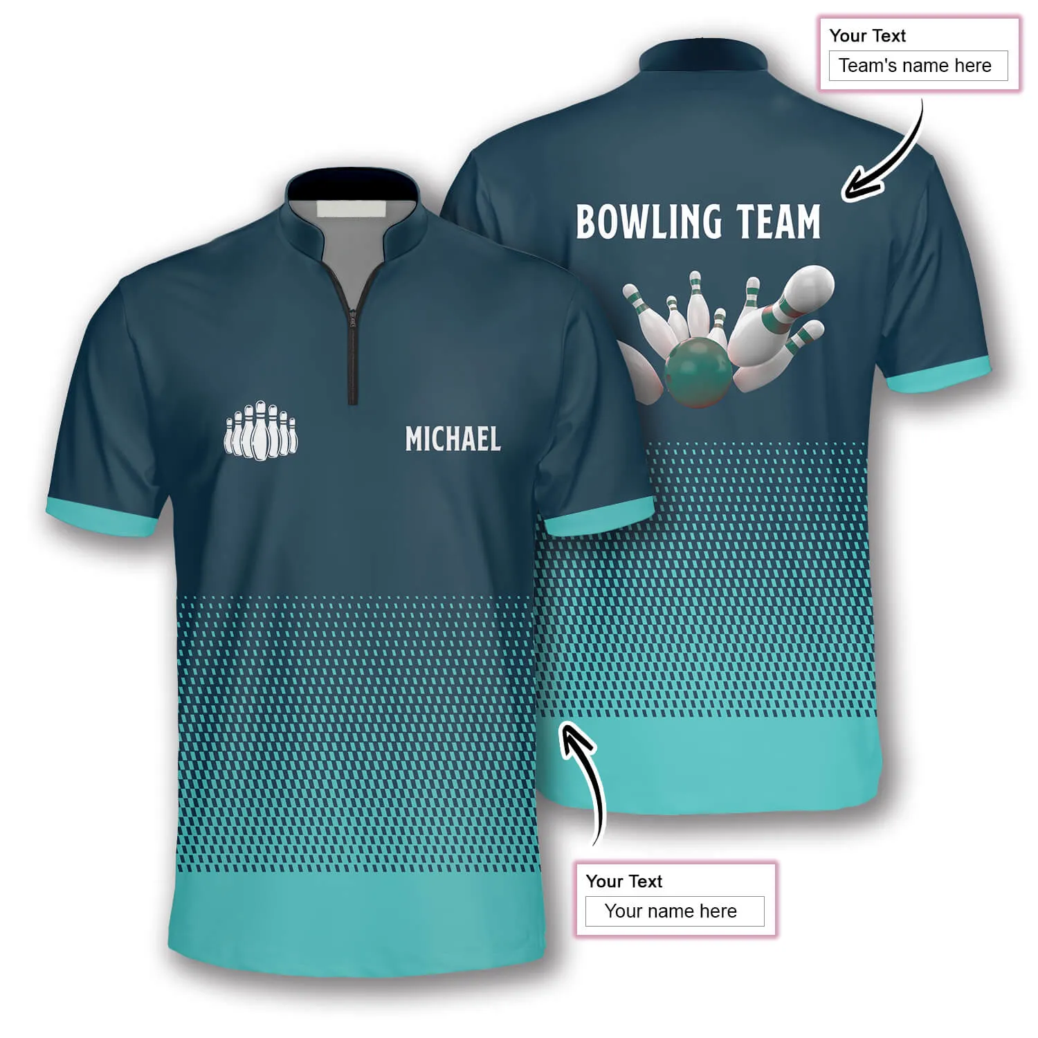 Winning Team Custom Bowling Jerseys for Men, Bowling Shirt for Men, Custom Bowling Shirt