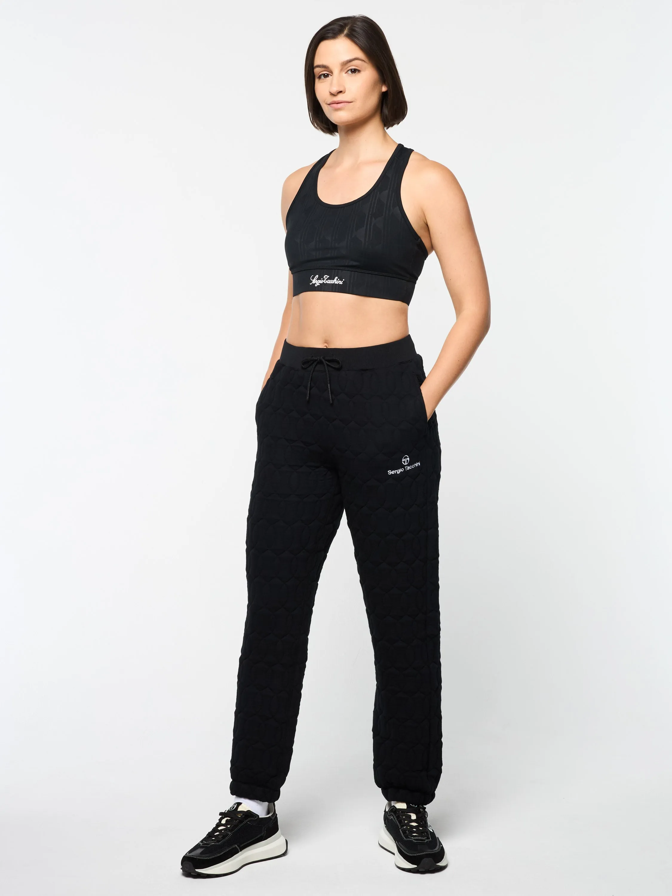 Women's Aversa Quilted Sweatpant- Black Beauty