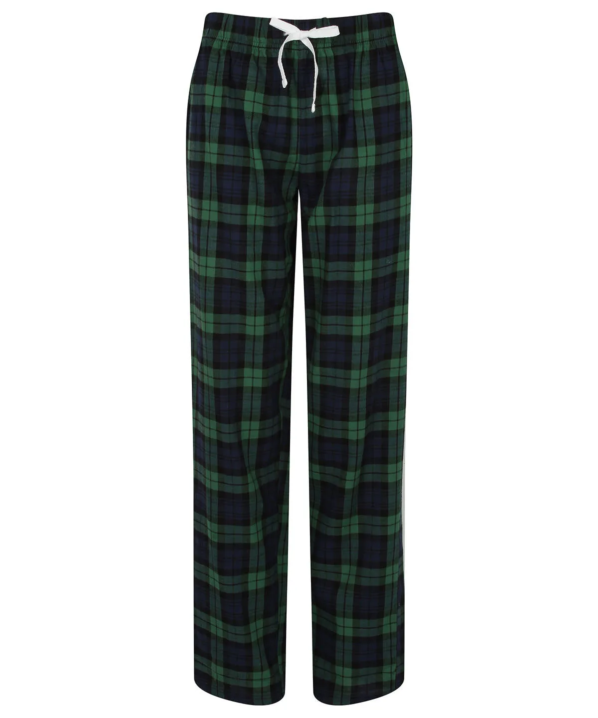 Womens tartan lounge pants | Navy/Green Check