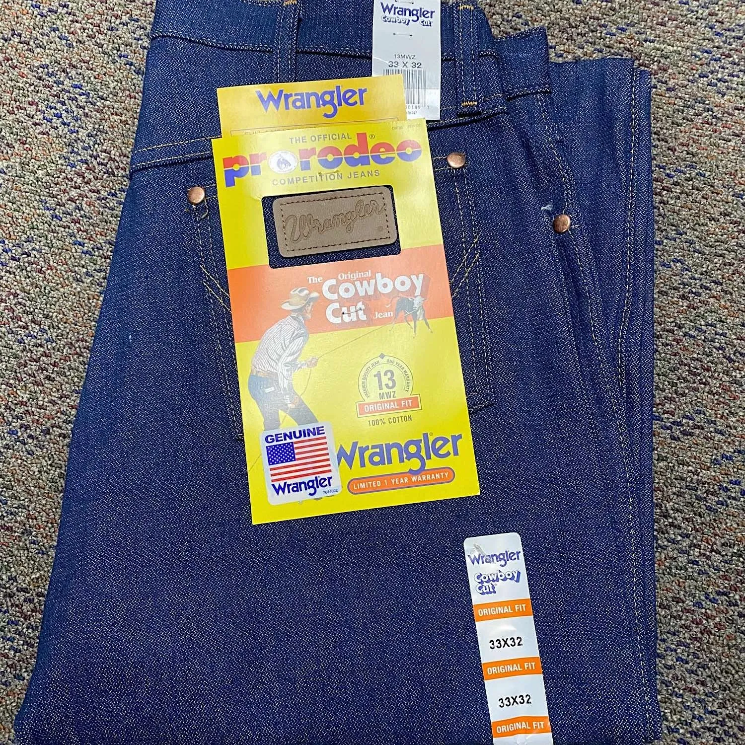 Wrangler Men's Original Fit Jean Rigid