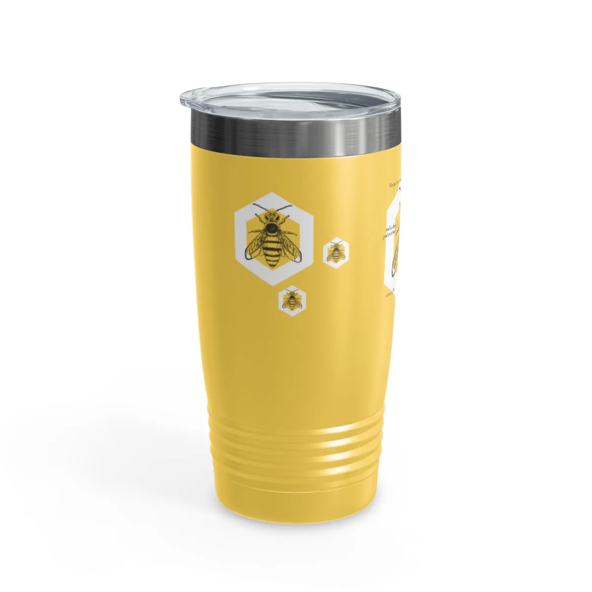 Yellow “We Believe” Steel Tumbler