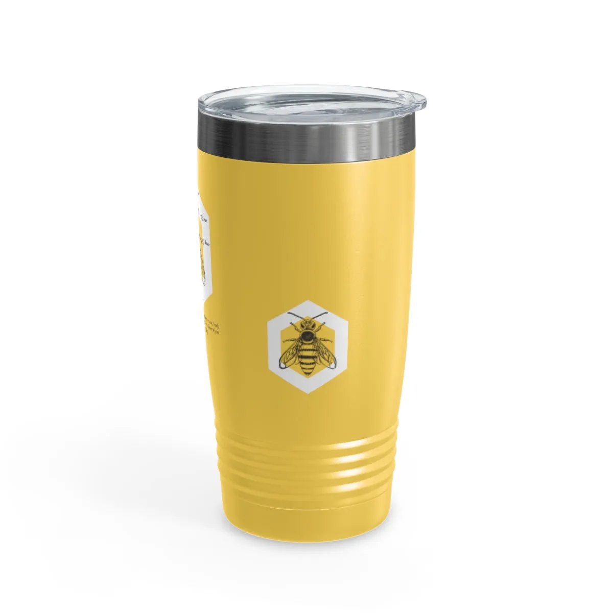 Yellow “We Believe” Steel Tumbler