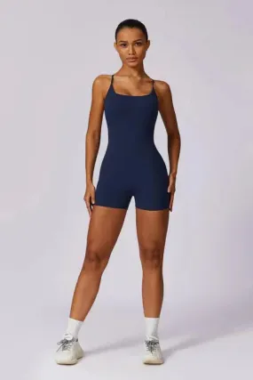 Zuleida – Adjustable crossback straps – Fitness romper